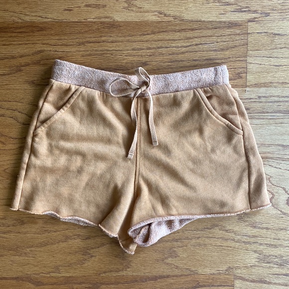 Free People Kelly Cognac Lounge Sweat Shorts. NWOT. Size XS - Picture 5 of 9